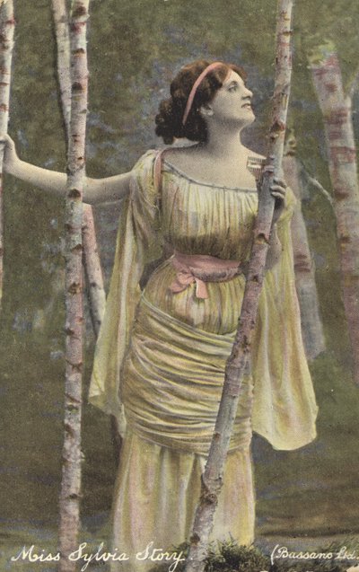Girl in a Birch Wood by English Photographer